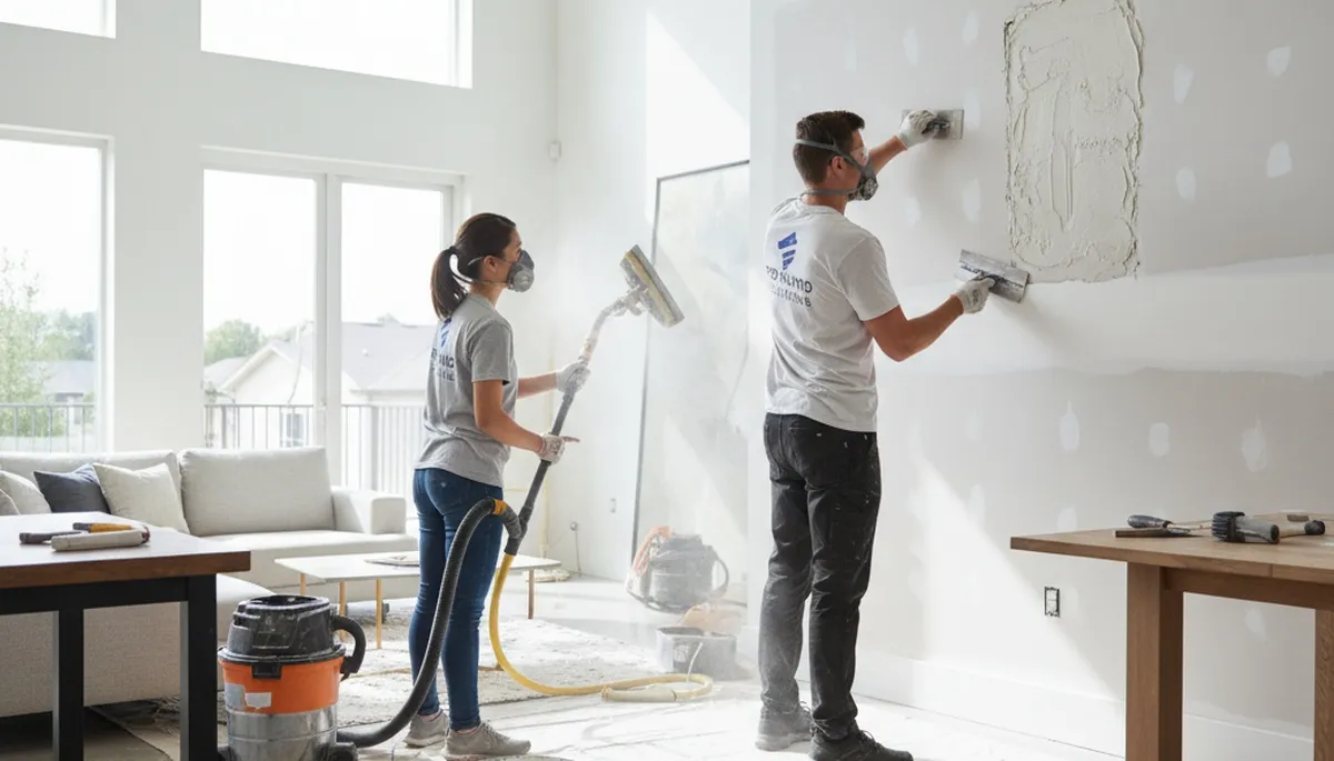Professional drywall repair and wall restoration in Baltimore, MD home interior