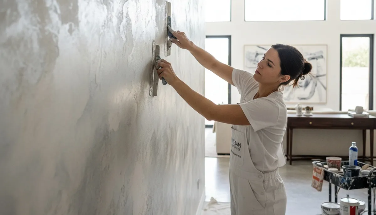Faux painting in Baltimore MD with custom decorative wall finishes by local house painting experts