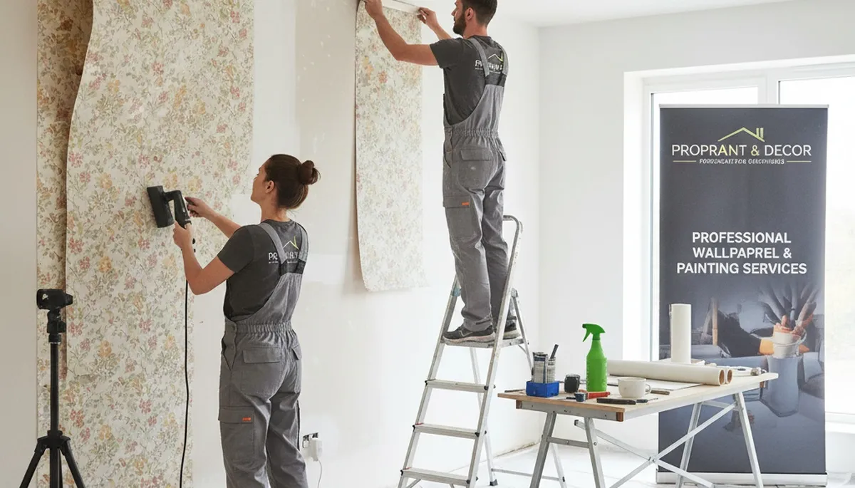 Professional wallpaper removal service in Baltimore, MD by expert house painters